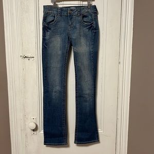 Roxy low rise jeans- 32 inch waist and length of inseam 32 inches